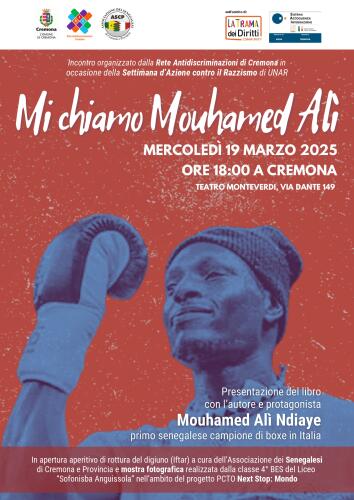 Il 19 marzo al teatro Monteverdi presentazione di "Mi chiamo Mouhamed Ali"