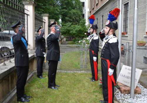 Festa dell'arma dei carabinieri: onore ai caduti, premiazioni per i meritevoli, discorso di bilancio del comandante Sambataro