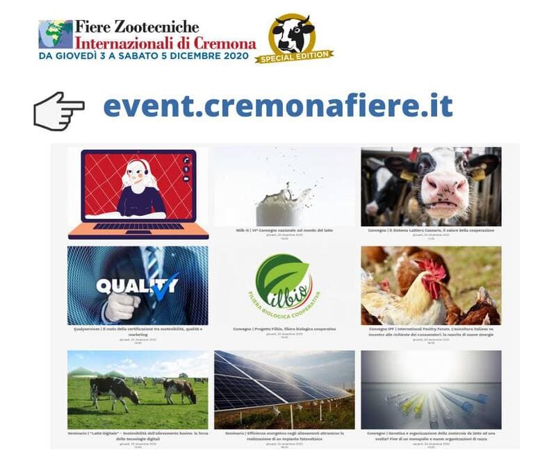 Dal 3 al 5 dicembre 75ema fiera zootecnica di Cremona in versione on line