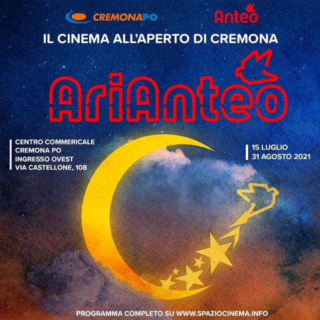 Dal 15 luglio parte Arianteo, il cinema all'aperto del centro commerciale CremonaPo