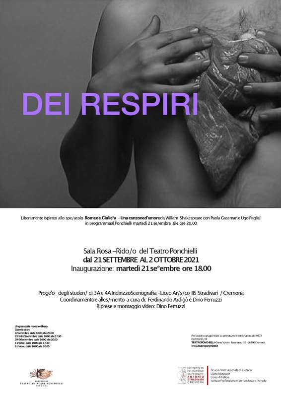 Inaugurata al Ponchielli l'installazione "Dei respiri" a cura dei ragazzi del liceo artistico