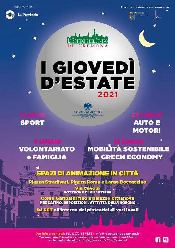 Giovedì 1 luglio via ai Giovedì d'Estate: si parte con lo sport