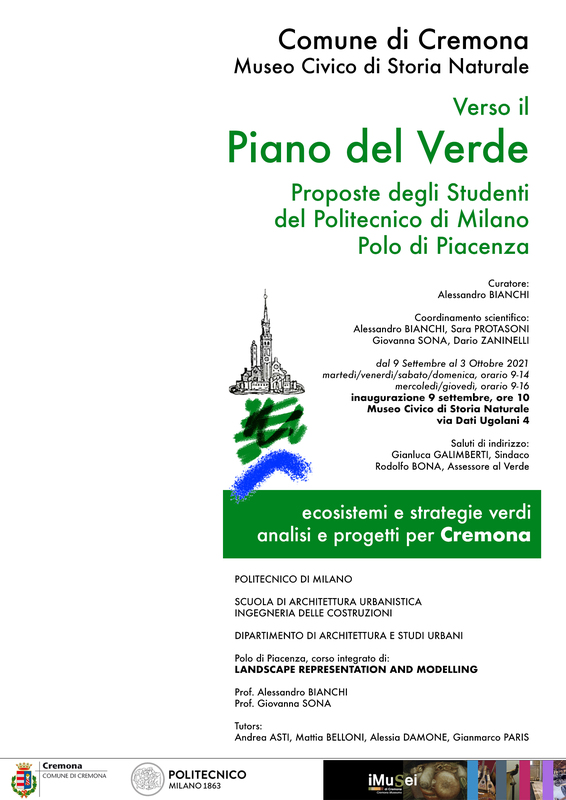 Giovedì inaugurazione mostra "Verso il piano del verde"