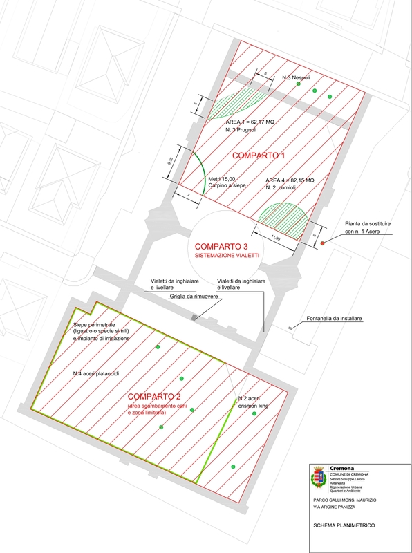 A breve riqualificazione di parco monsignor Galli (tra via Argine Panizza e via Ferragni)