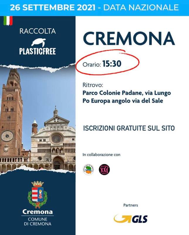 Domenica 26 settembre evento Plastic Free al Parco Po