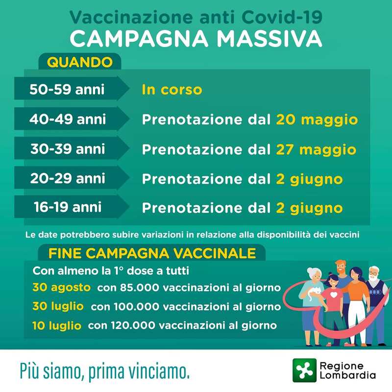 Da giovedì 27 maggio via alle prenotazioni dei vaccini per i cremonesi 30-39enni