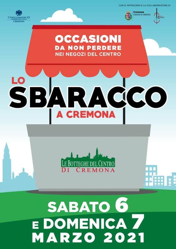 Sabato 6 e domenica 7 marzo confermato lo Sbaracco in centro (con le restrizioni dovute alla zona arancione rafforzata)