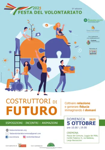 Torna la festa del volontariato il 5 ottobre in centro storico