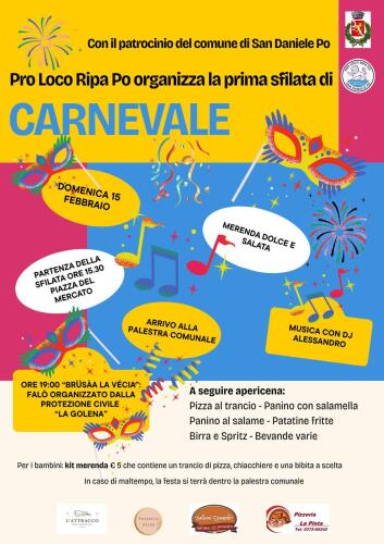 San Daniele Po, carnevale in terra di fiume: il programma