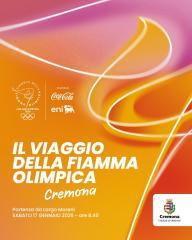 Il 17 gennaio Fiamma Olimpica a Cremona: il percorso