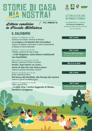 Da sabato 21 febbraio tornano gli appuntamenti di promozione della lettura alla Piccola Biblioteca