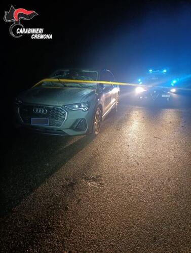 Madignano, una pattuglia dei carabinieri intercetta auto sospetta, 10 km di inseguimento, l'occupante abbandona il veicolo contenente cocaina