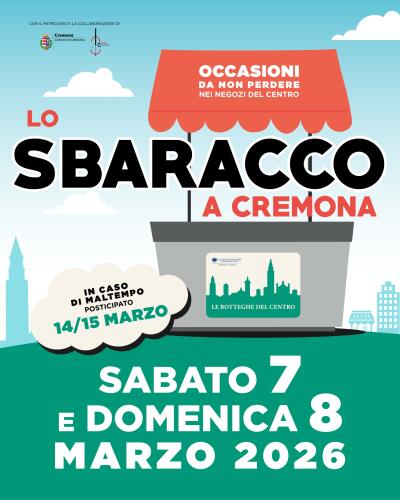 7-8 marzo: torna lo "Sbaracco" con le Botteghe del Centro