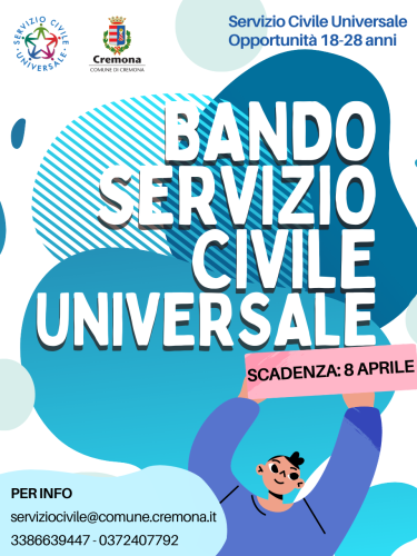 Servizio civile universale: entro l'8 aprile la presentazione delle domande
