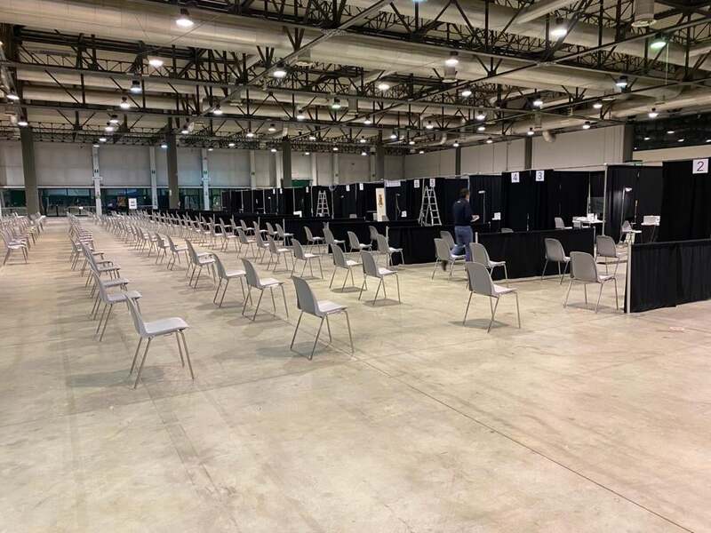 In fiera rafforzate le linee vaccinali per aumentare i ritmi da lunedì 12 aprile
