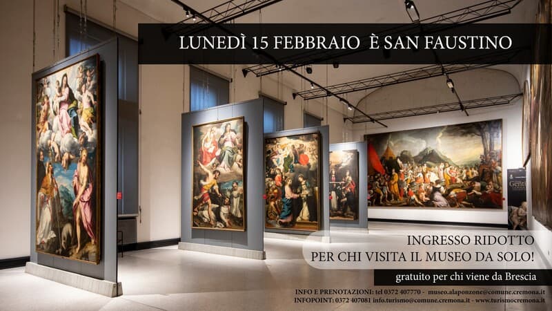 Lunedì 15 febbraio San Faustino festa dei single: la Pinacoteca propone sconti ai visitatori solitari 