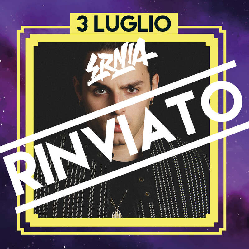 Rinviato il concerto di stasera di Ernia al Tanta Robba Festival