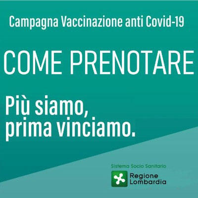 Alle 13 del 16 febbraio già oltre 250000 prenotazioni per i vaccini su 726000 over 80 lombardi