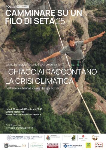 Camminare su un filo di seta: il 31 marzo al cinema Filo evento dedicato allo scioglimento dei ghiacciai
