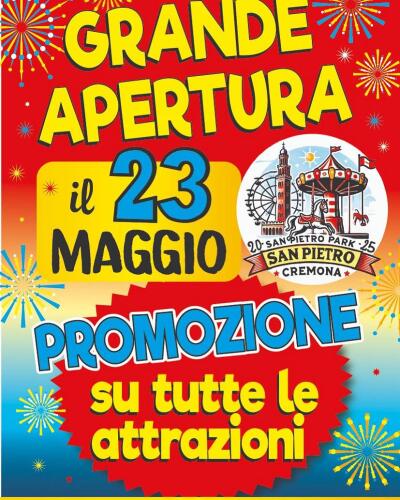San Pietro Park, al via il luna park (fino al 29 giugno)
