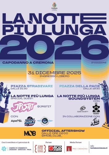 Cremona, Capodanno in musica: "La notte più lunga" in centro storico, ecco programma e ospiti