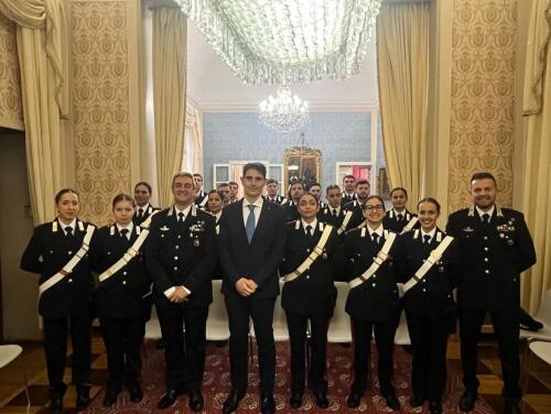 Saluto di benvenuto del prefetto Giannelli ai nuovi carabinieri di Cremona e provincia