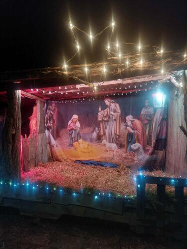 Il presepe di Sommo con Porto, riemerso dalla piena del Po del 2000