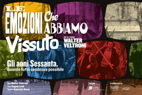 Walter Veltroni al Ponchielli nello spettacolo "Le emozioni che abbiamo vissuto"