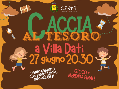 Il 27 giugno "Caccia al tesoro" a Villa Dati (evento per famiglie)