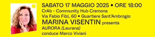 Quartieri in giallo: sabato 17 maggio a Sant'Ambrogio incontro con Marina Visentin