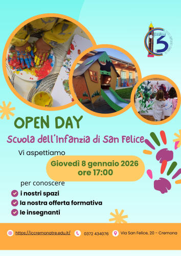 Open Day alla scuola d'infanzia di San Felice